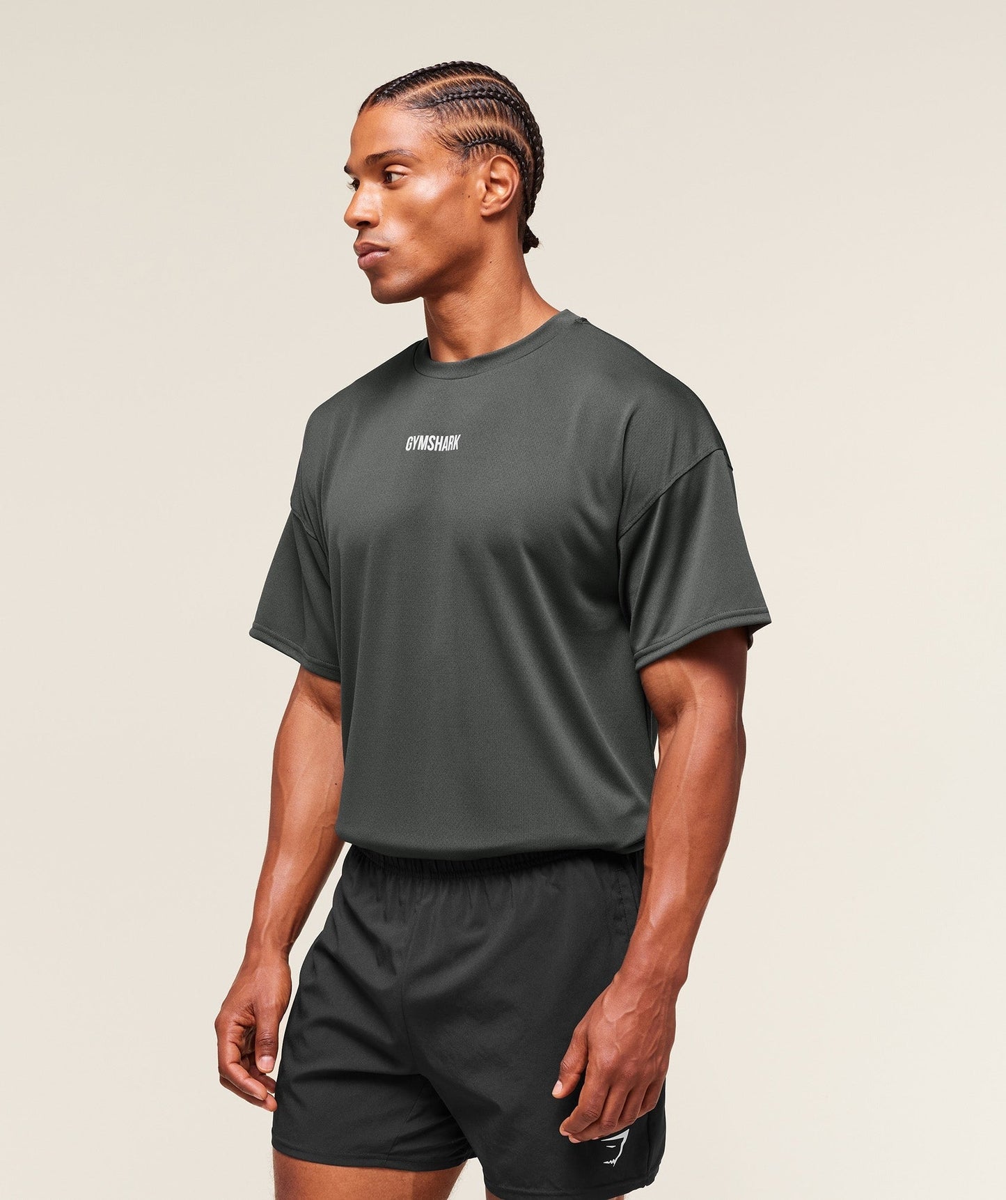 Gymshark Remember Why You Started T-Shirt - Asphalt Grey