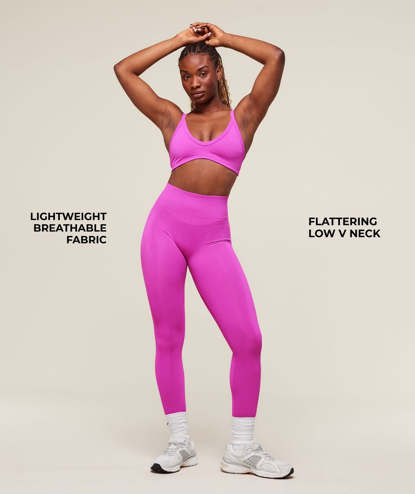 Gymshark Energise Seamless Sports Bra - Vibrant Pink