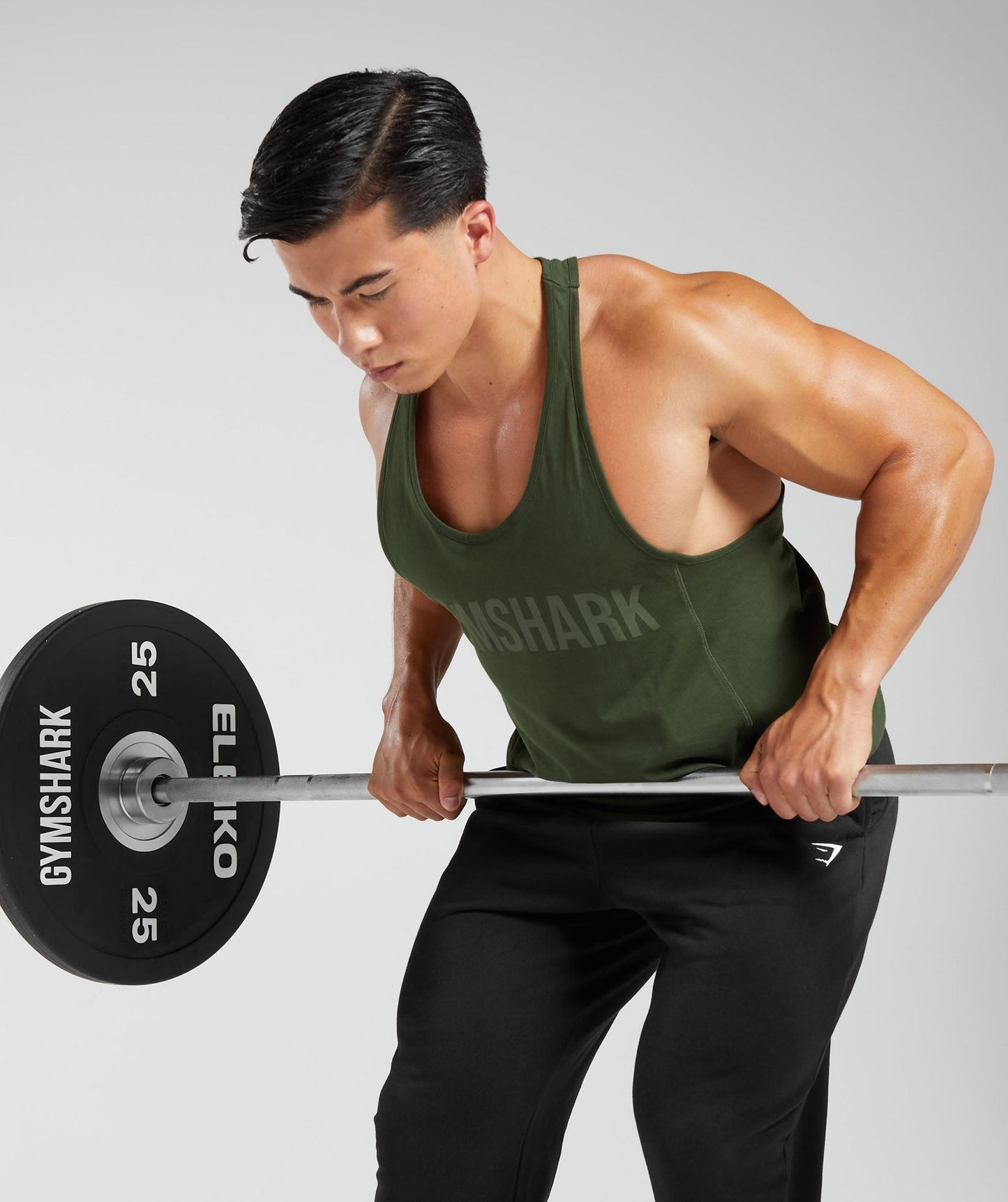 Gymshark Power Stringer - Moss Olive
