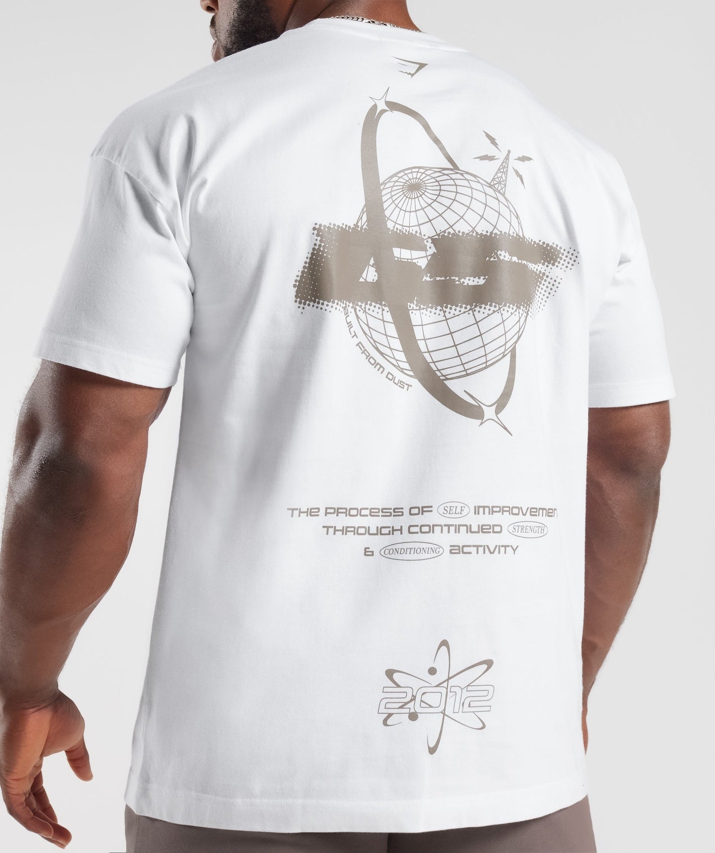 Gymshark Intergalactic Lifting Oversized T-Shirt - White