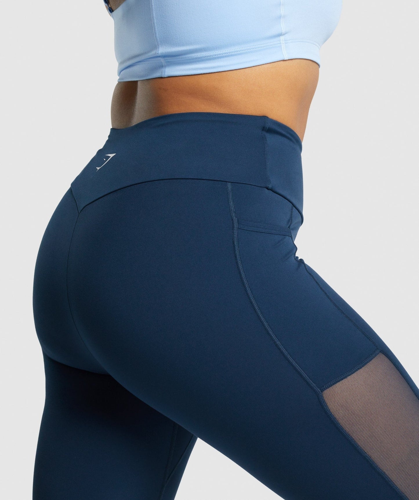 Gymshark Training Mesh Pocket Leggings - Navy