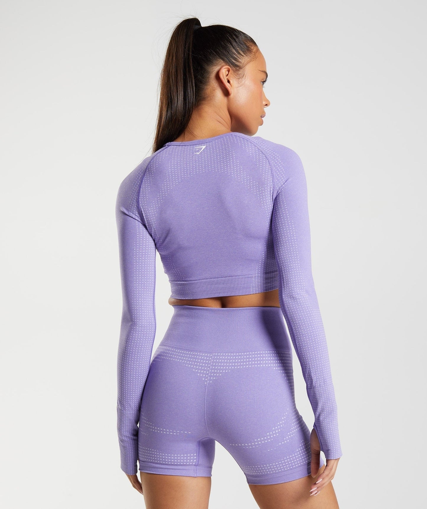 Gymshark Vital Crop Top - Digital Violet Marl