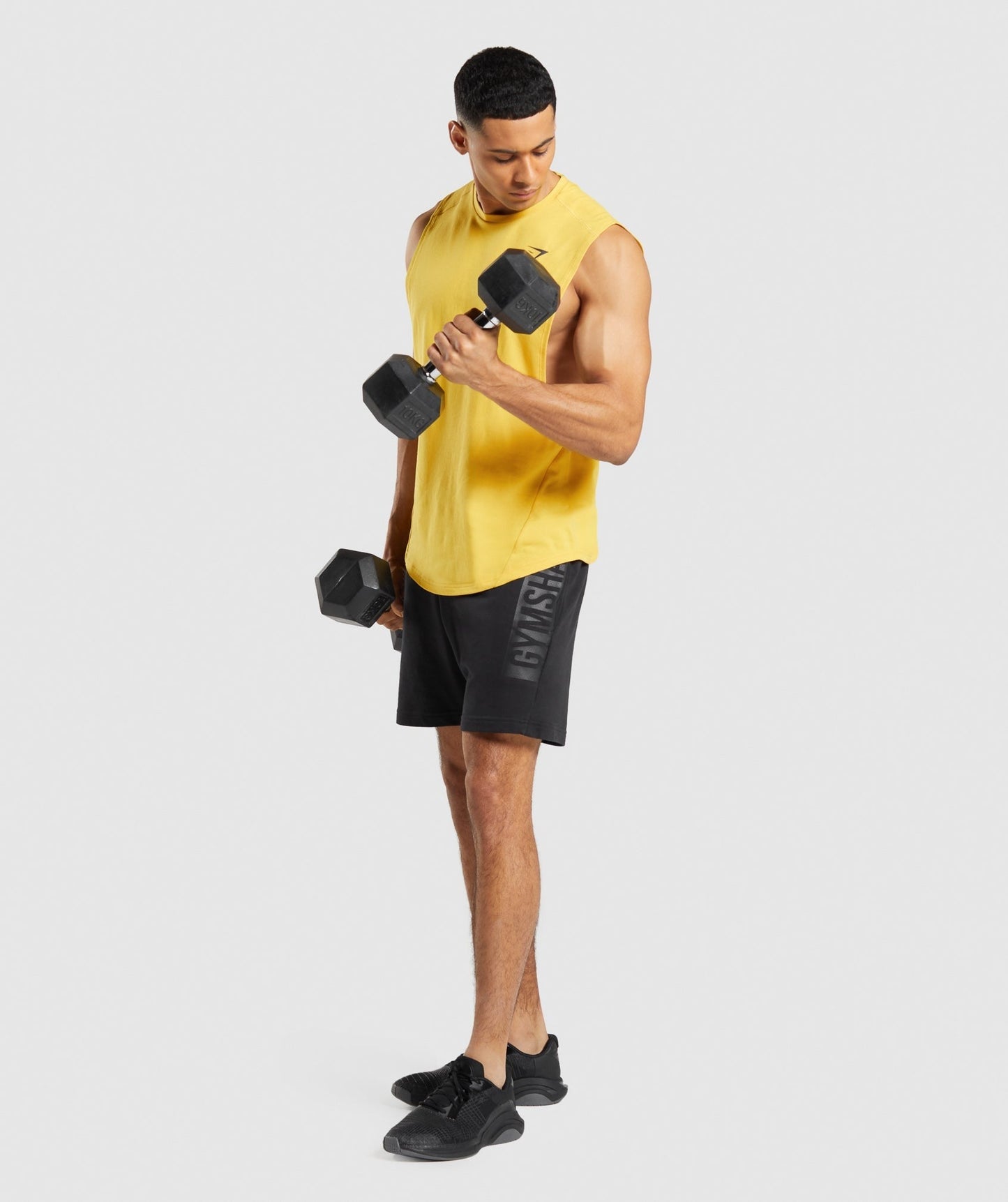 Gymshark Bold Drop Arm Tank - Medallion Yellow