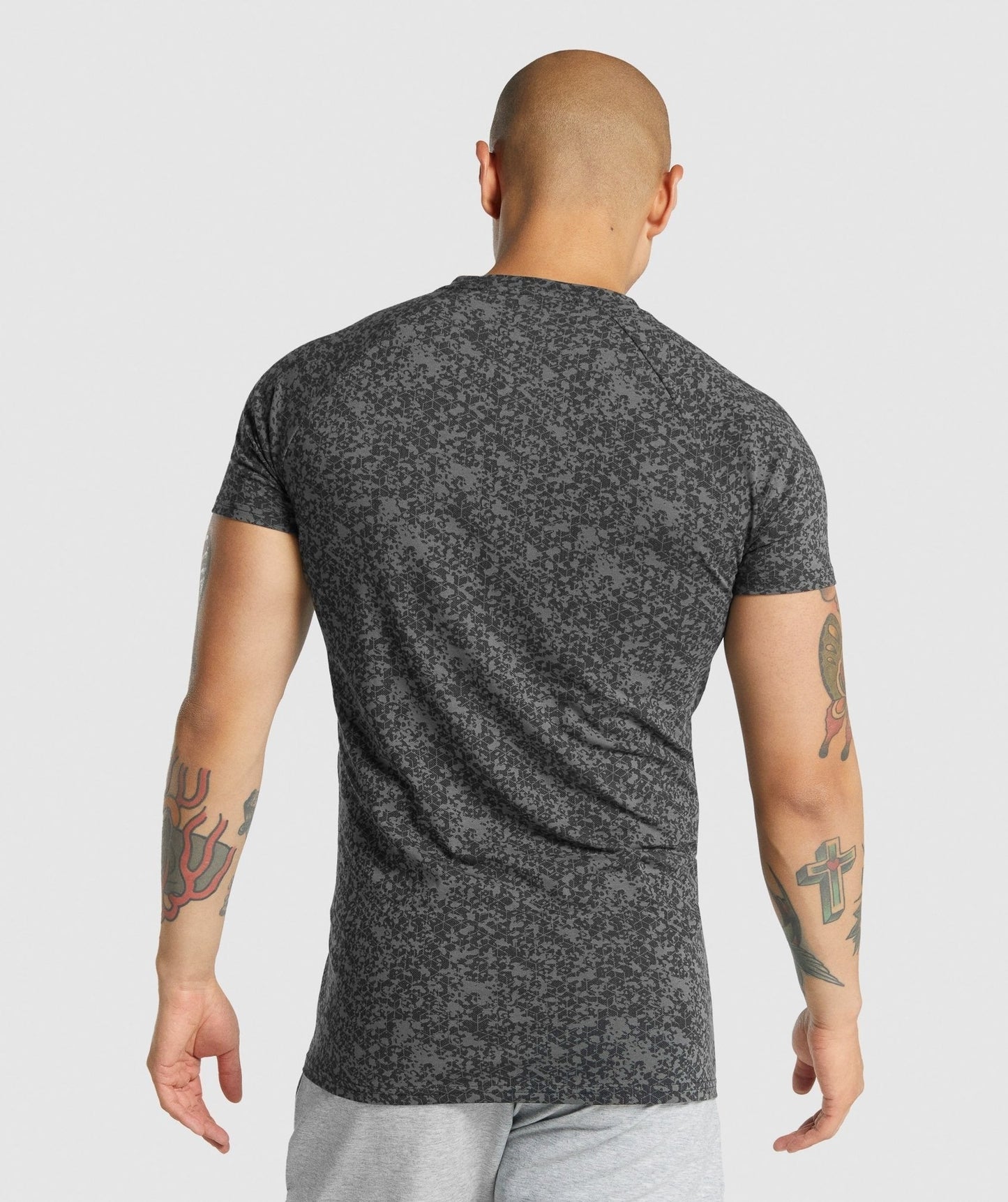 Gymshark Critical 2.0 T-Shirt - Charcoal Print