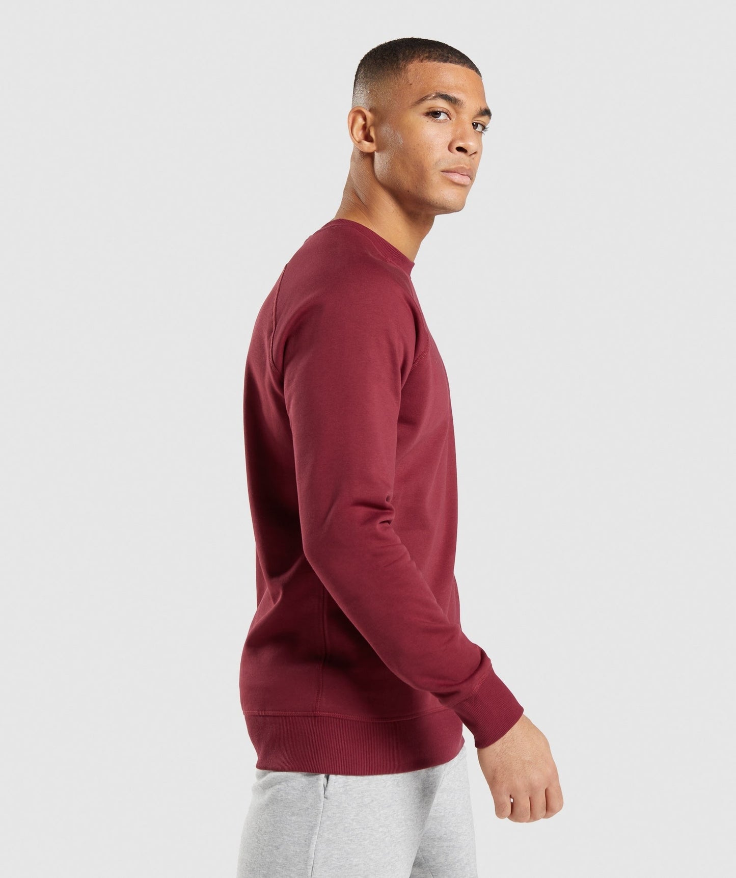 Gymshark Crest Sweatshirt - Burgundy Red