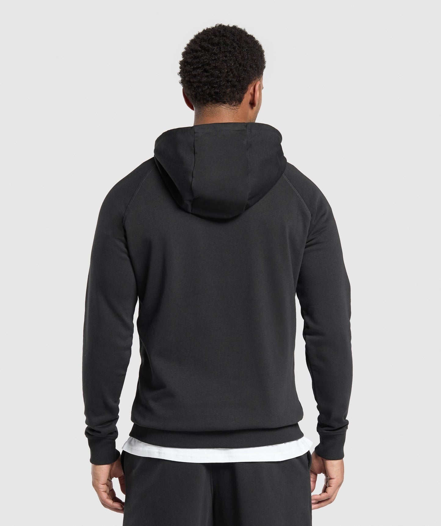 Gymshark Crest Zip Up Hoodie - Black