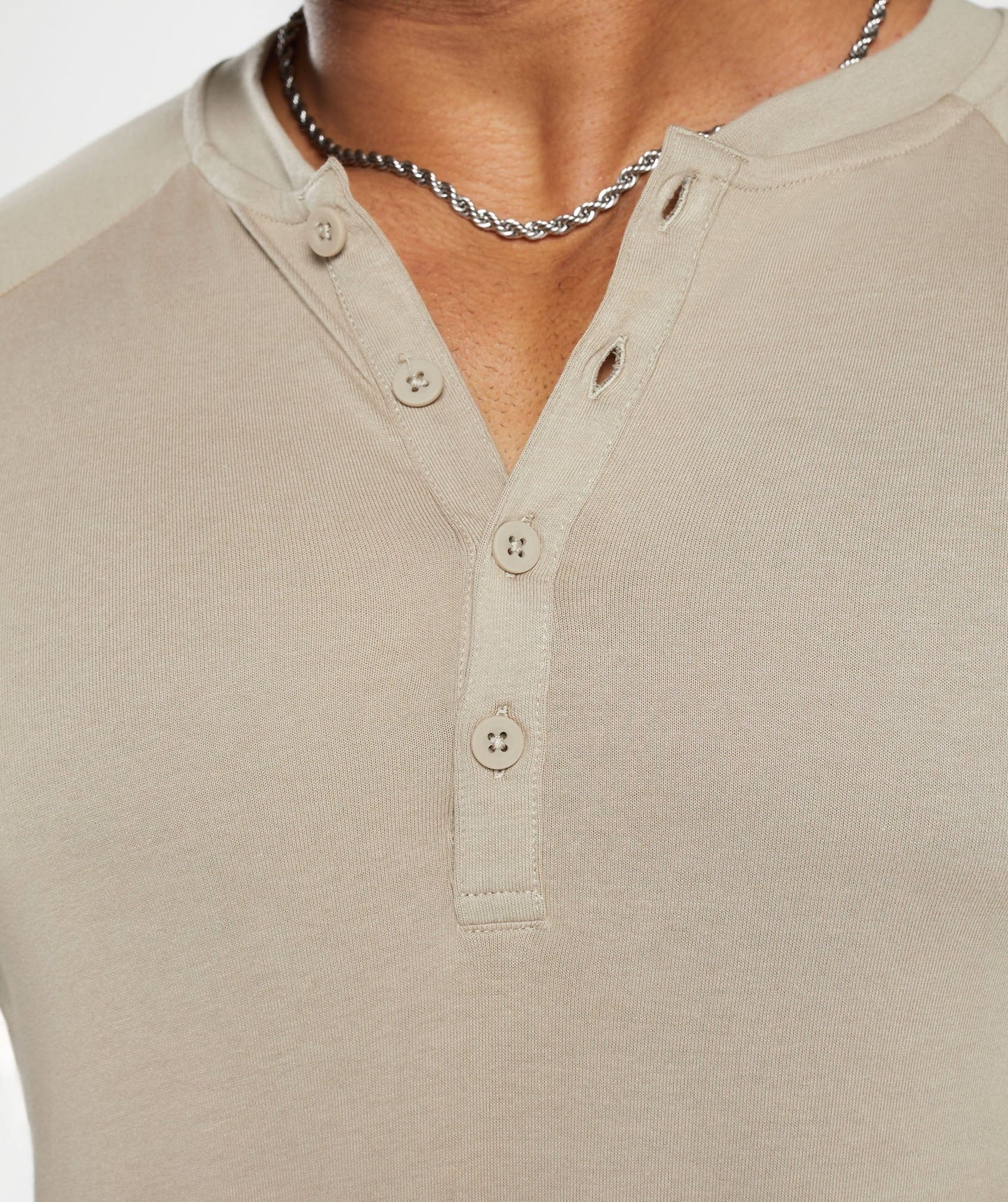 Gymshark Rest Day Essentials Henley - Sand Brown