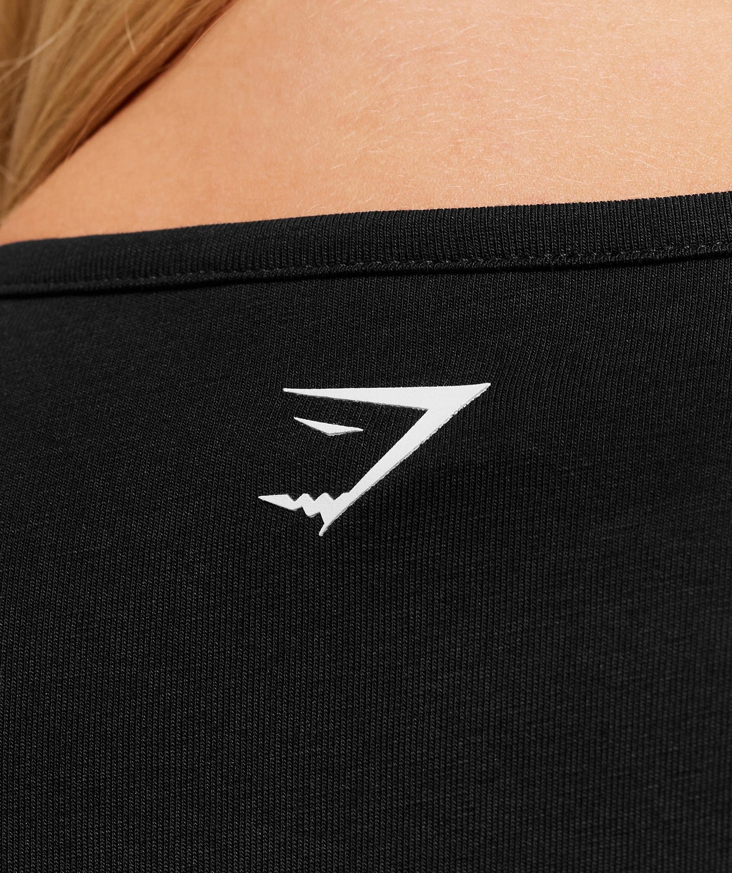 Gymshark Embroidered Logo Crop Top - Black