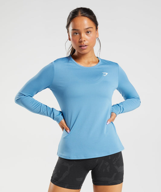Gymshark Training Long Sleeve Top - Coastal Blue