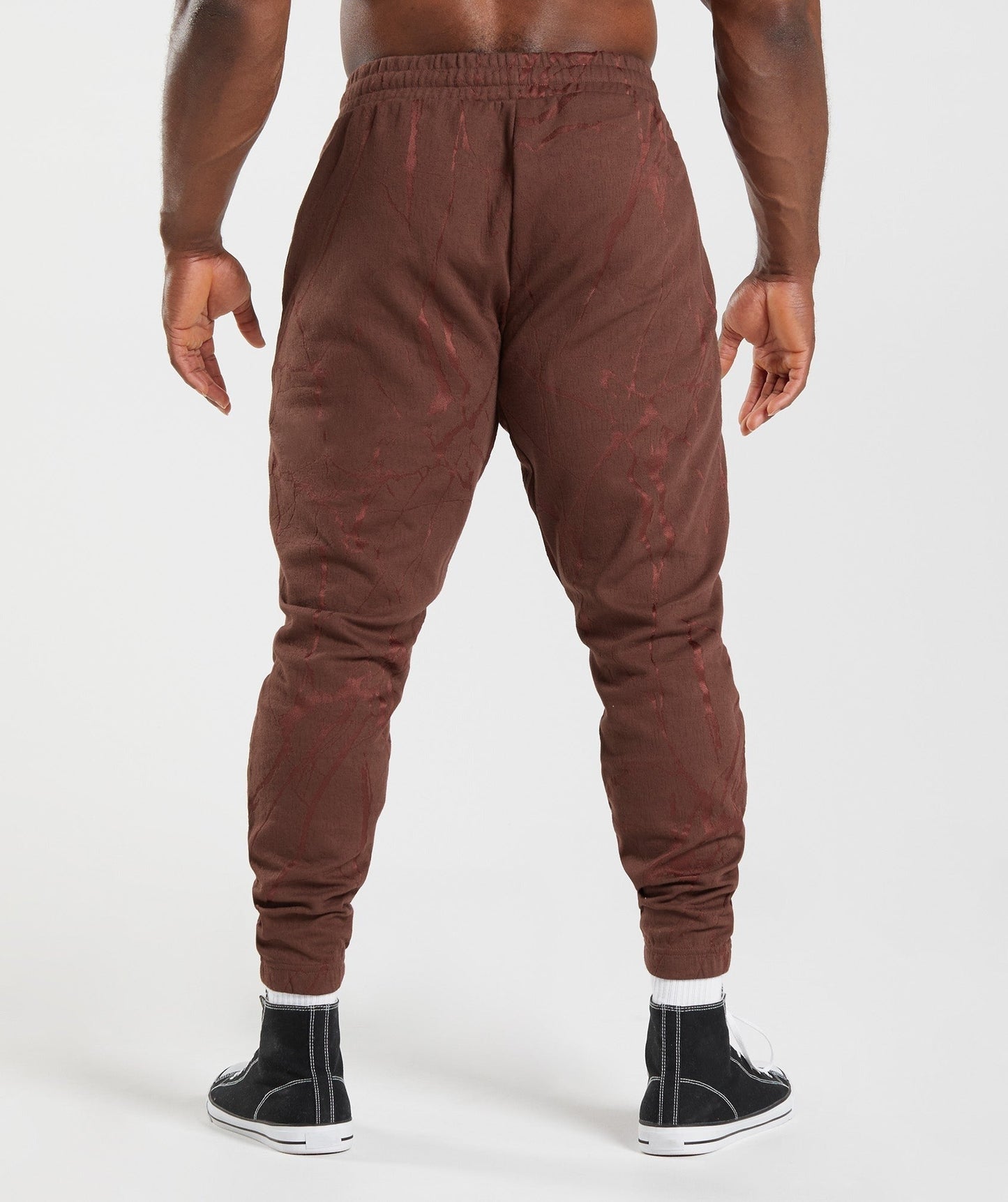 Gymshark Power Joggers - Cherry Brown Print