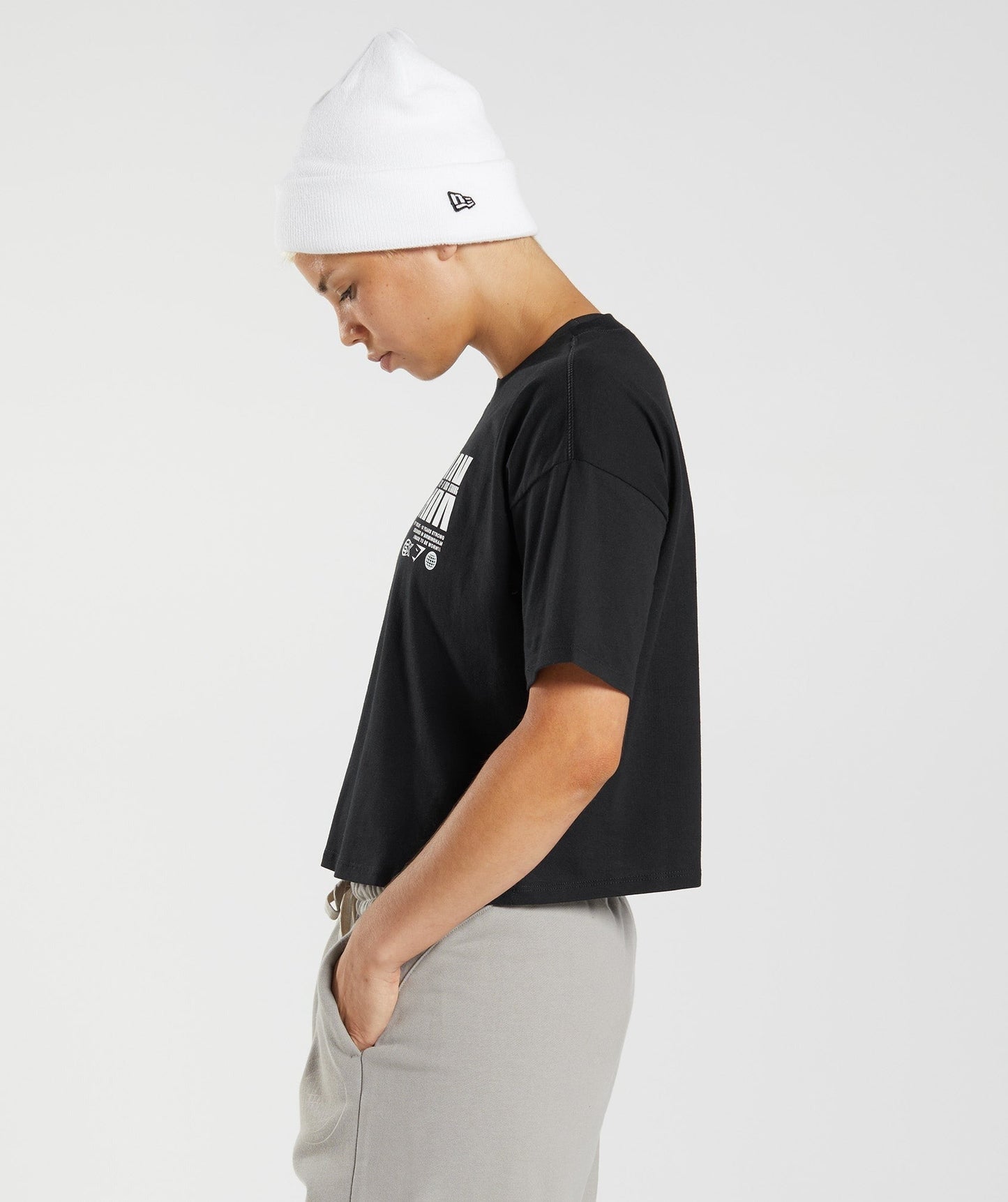 Gymshark GS10 Year Midi Top - Black