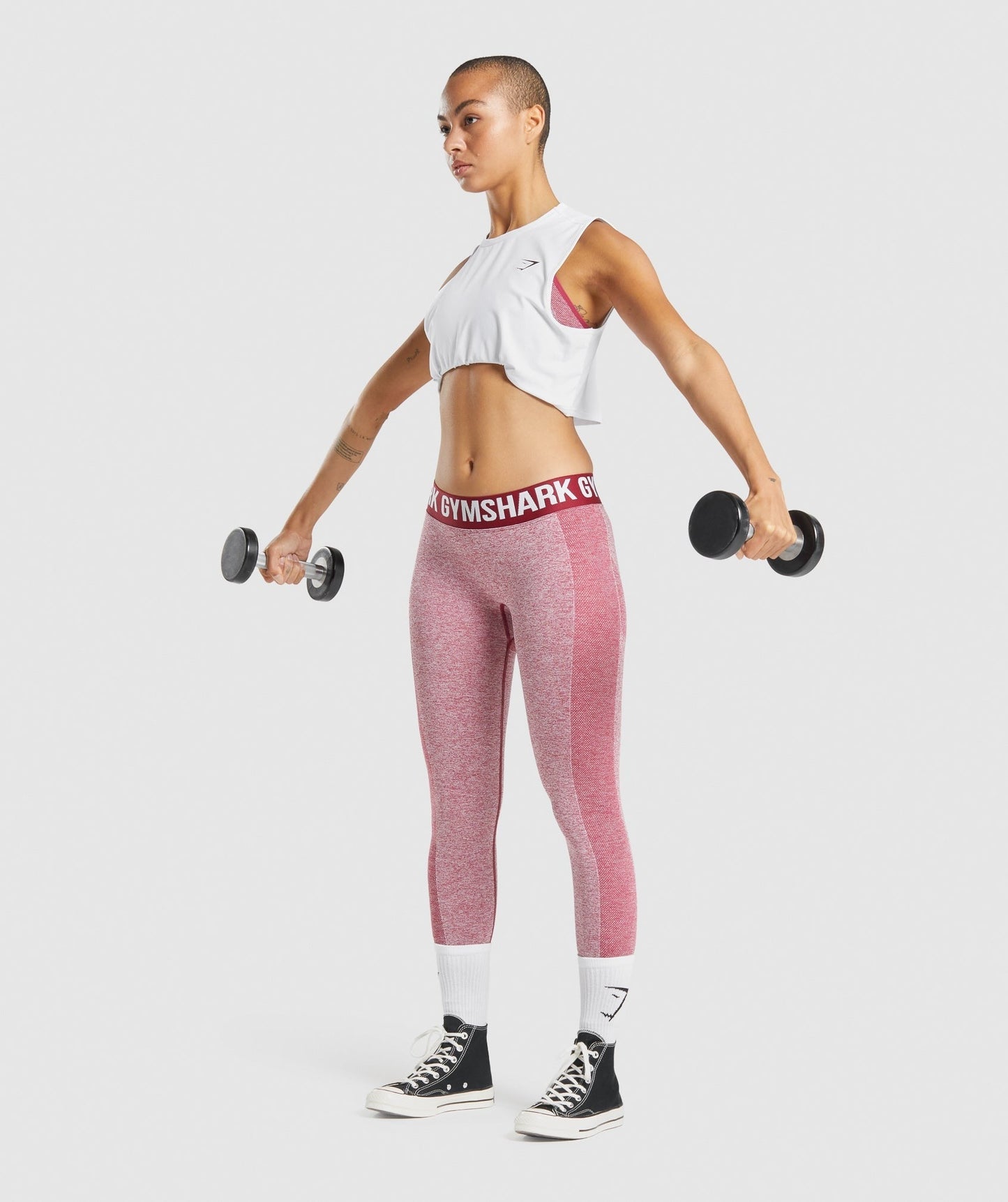 Gymshark Flex Low Rise Leggings - Pink Marl