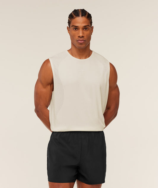 Gymshark Distance Seamless Tank - Soft White / Soft White