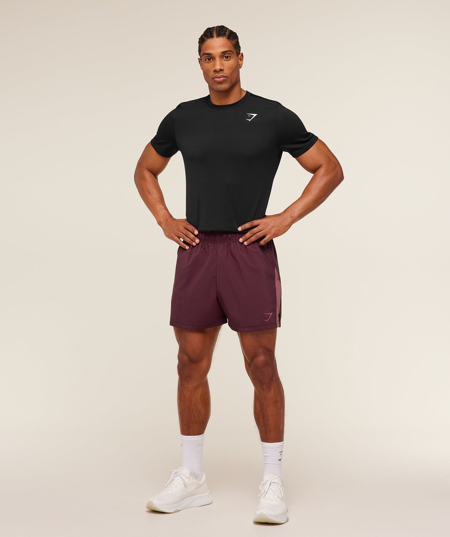 Gymshark Sport 5" Shorts - Impact Burgundy/Reset Pink