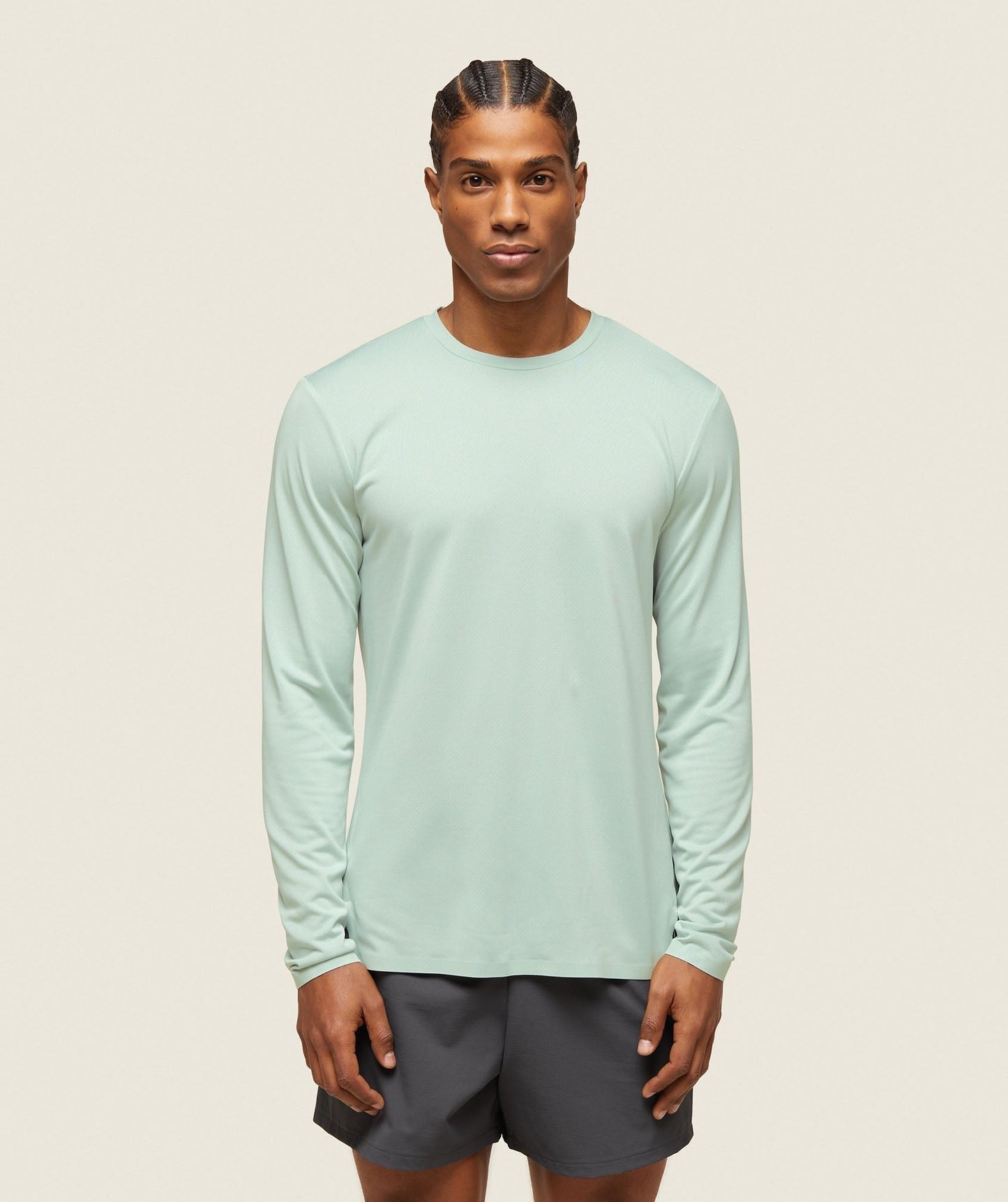 Gymshark everywear Tech Long Sleeve Tee - Cool Turquoise