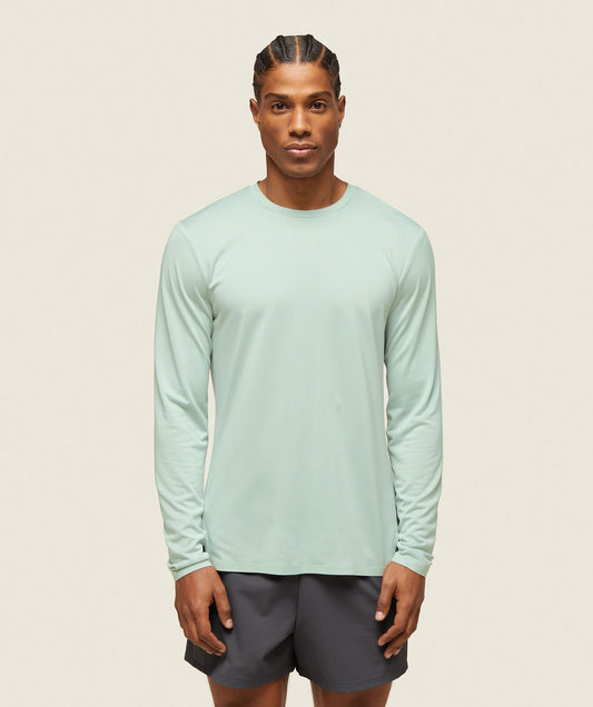 Gymshark everywear Tech Long Sleeve Tee - Cool Turquoise