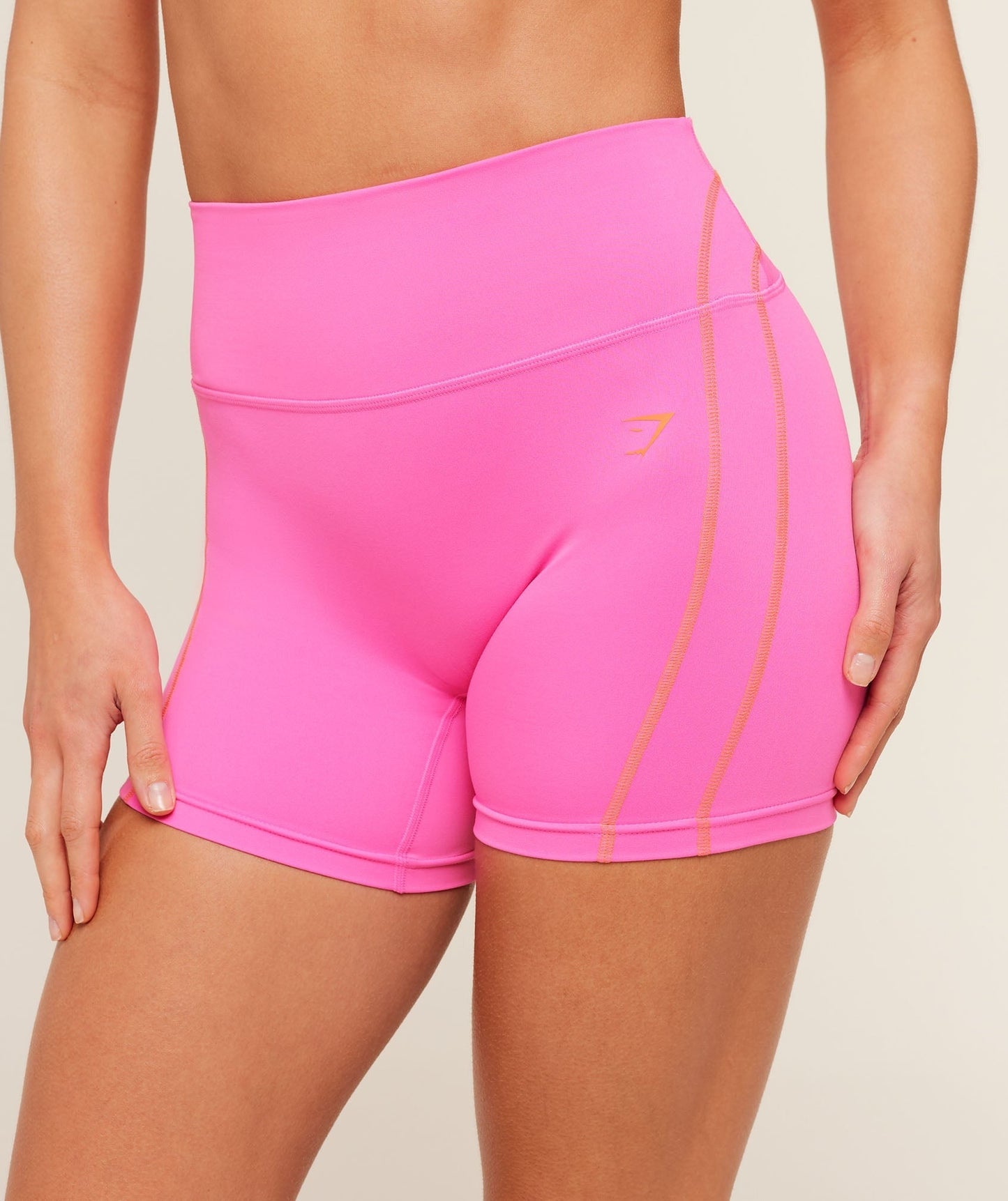 Gymshark Volt Shorts - Electric Pink/Dayglow Peach