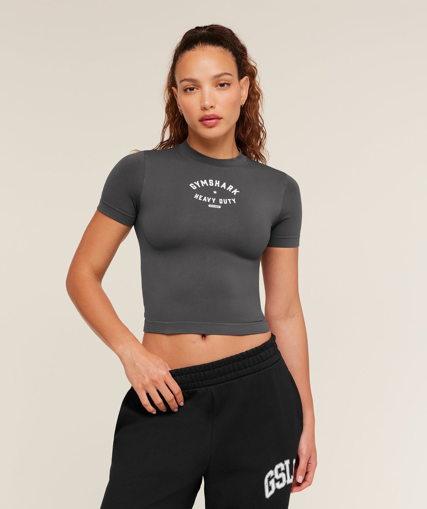Gymshark Heavy Duty Seamless T-Shirt - Grey
