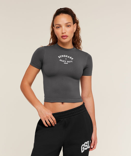 Gymshark Heavy Duty Seamless T-Shirt - Grey