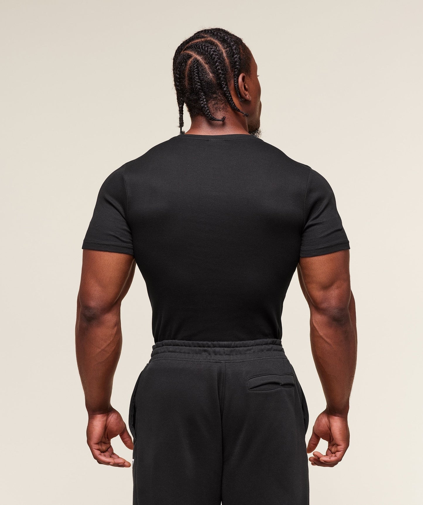 Gymshark Legacy Ribbed T-Shirt - Black