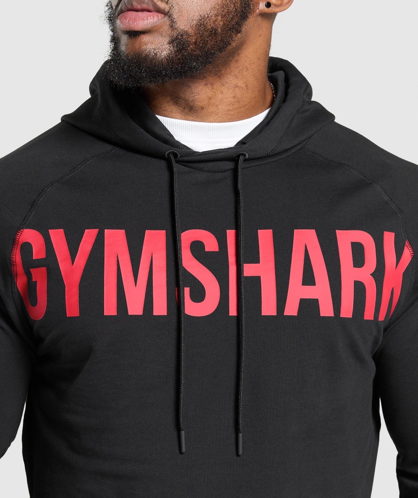 Gymshark Prime Hoodie - Black/Vivid Red