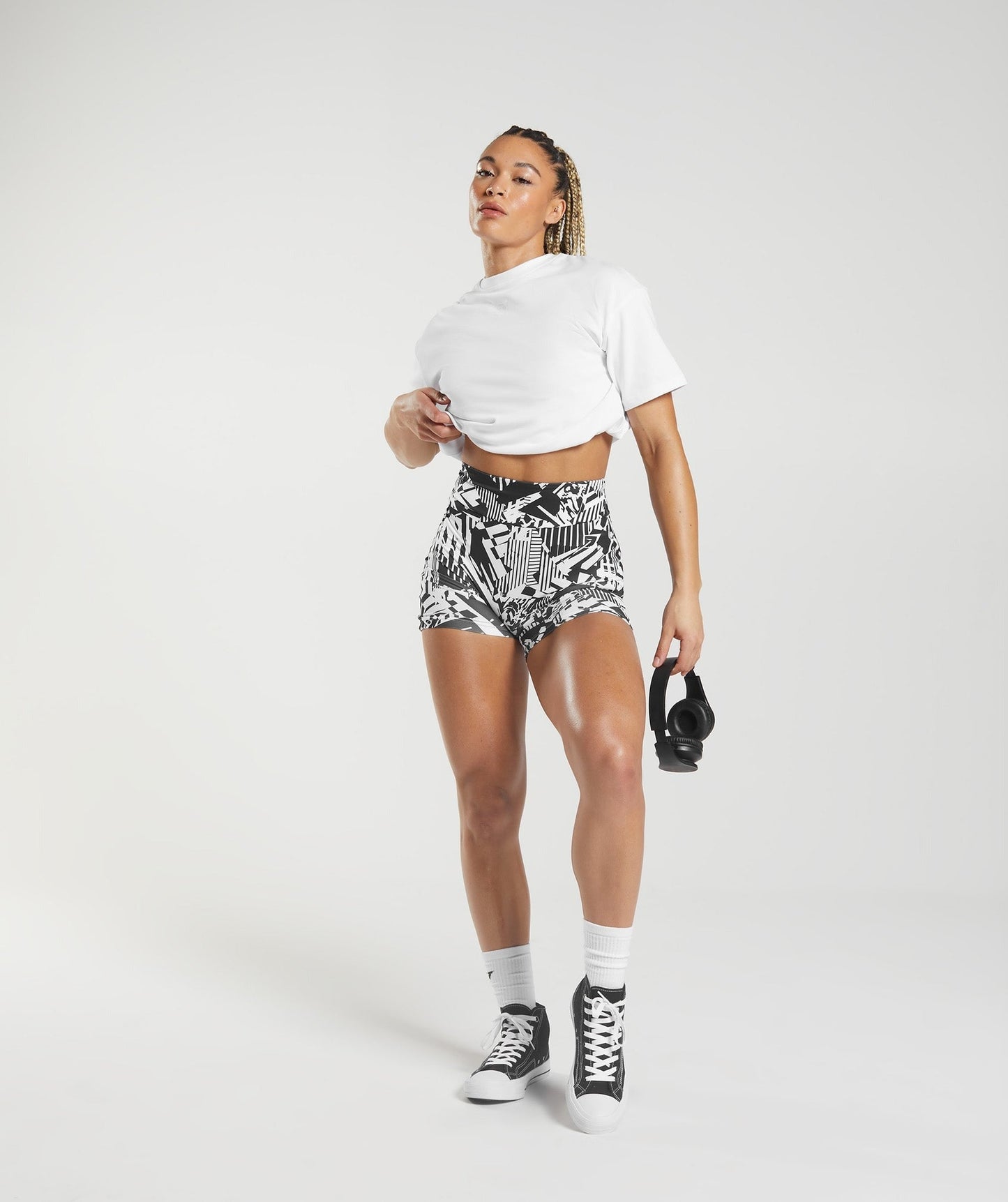 Gymshark Power Original Tight Shorts - Black Print