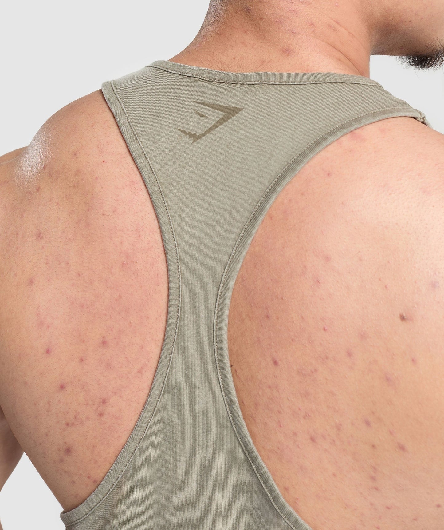 Gymshark Heritage Washed Stringer - Utility Green