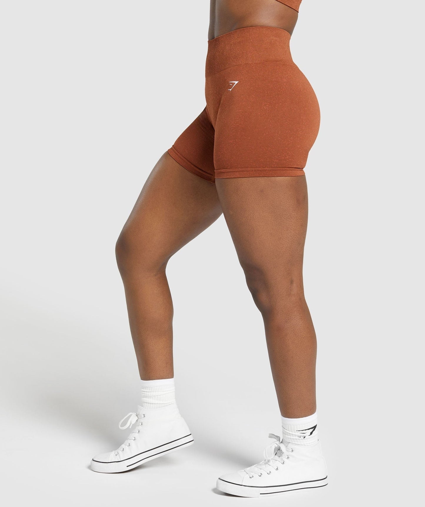 Gymshark Adapt Fleck Seamless Shorts - Copper Brown/Terracotta Orange