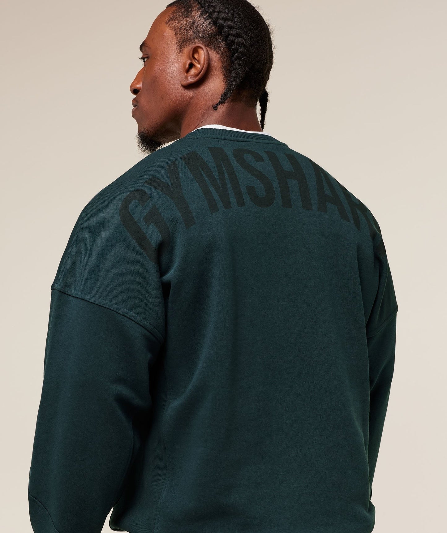 Gymshark Power Crew - Deep Petrol Blue