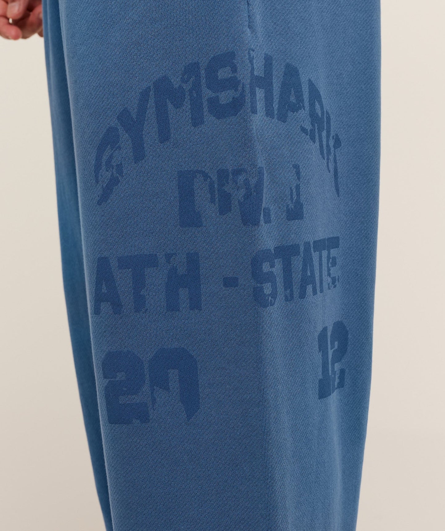 Gymshark Collegiate Washed Wide Leg Jogger - Compound Blue