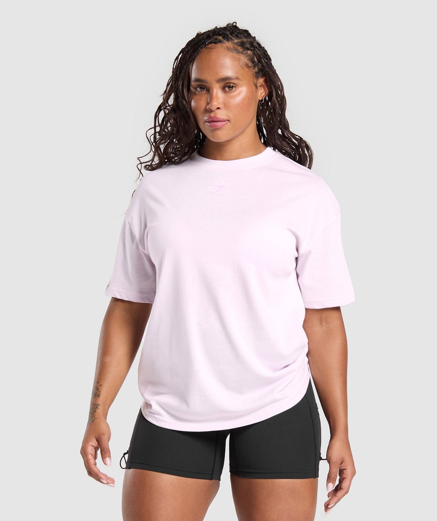 Gymshark GS Power Oversized T-Shirt - Ice Pink