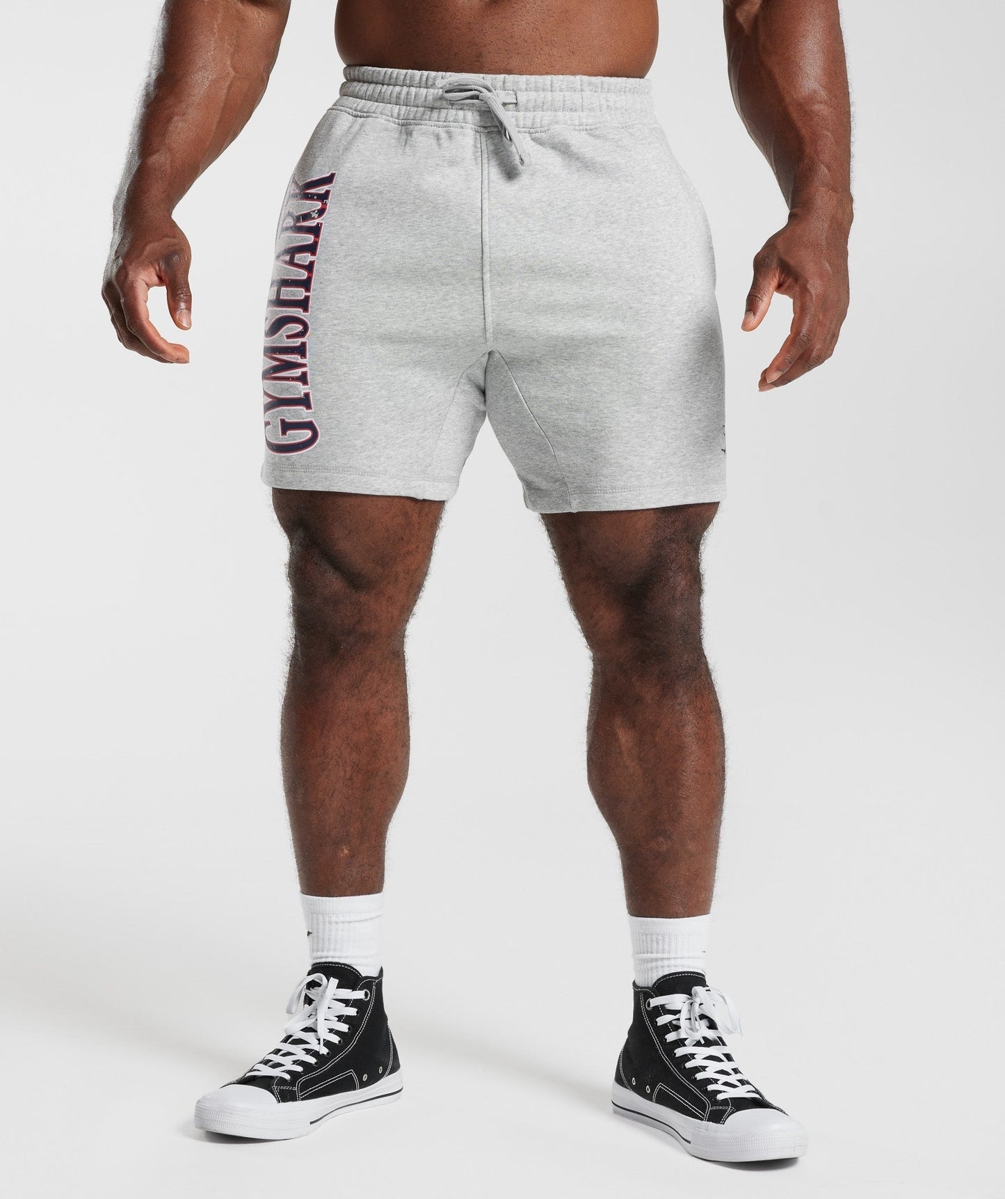 Gymshark Retrowave Shorts - Light Grey Core Marl
