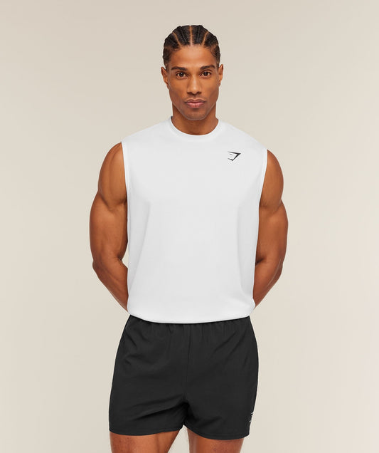 Gymshark Arrival Oversized Tank - White