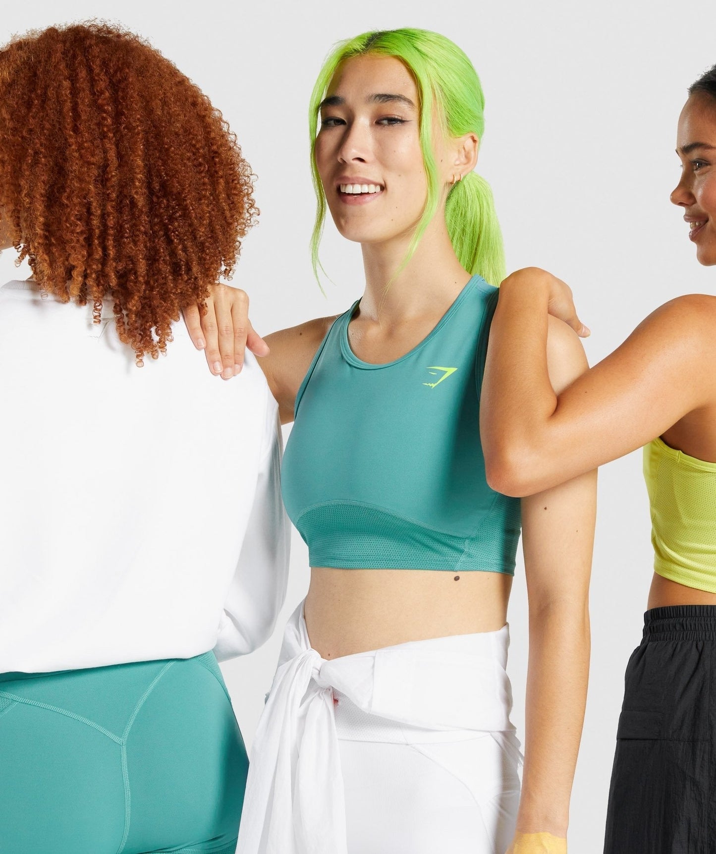 Gymshark Pulse Crop Tank - Teal