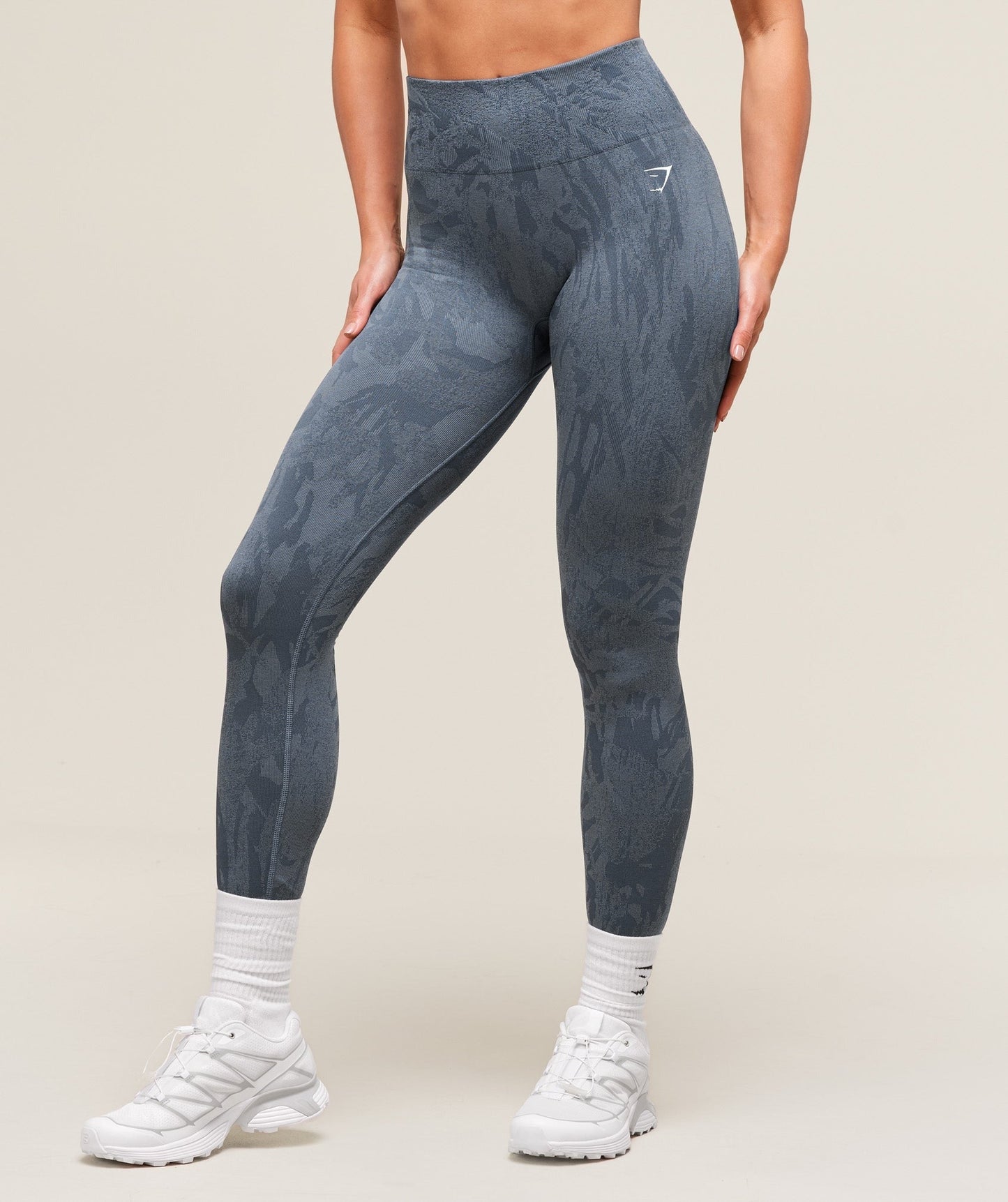 Gymshark Adapt Camo Seamless Leggings - Blue