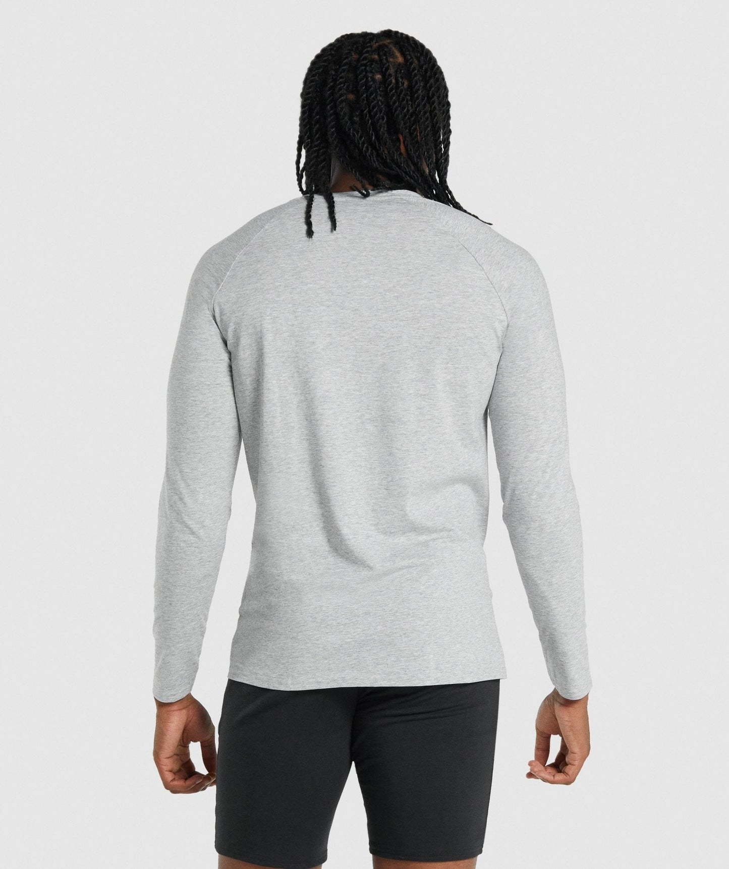 Gymshark Critical 2.0 Long Sleeve T-Shirt - Light Grey Marl