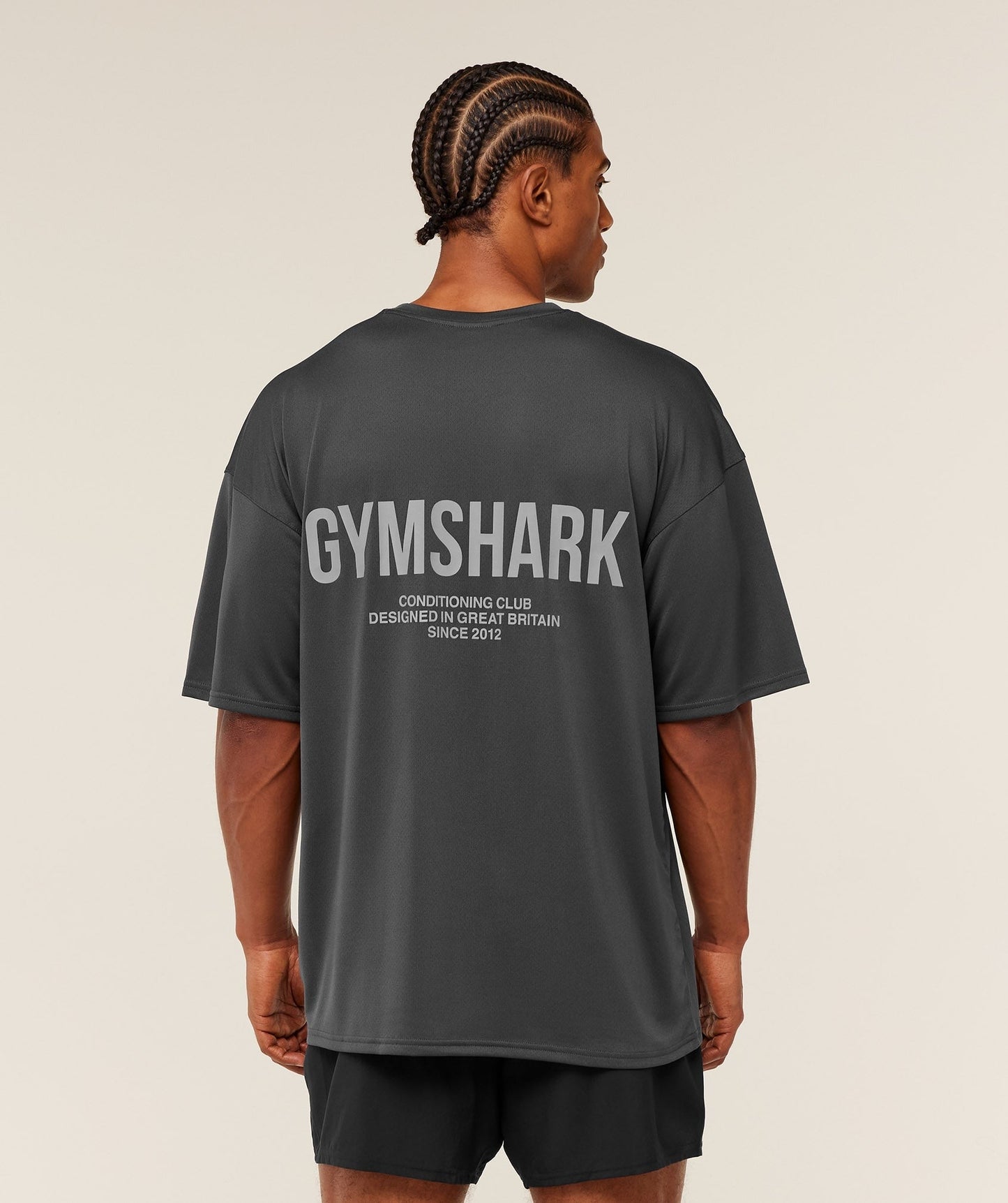 Gymshark Conditioning Club Oversized T-Shirt - Grey/Smokey Grey