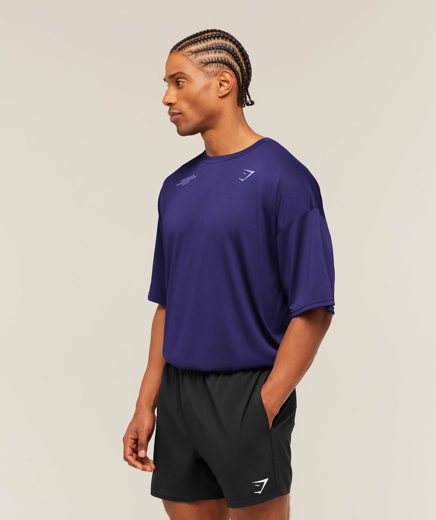 Gymshark Conditioning Club Oversized T-Shirt - Indigo Purple/Steady Purple