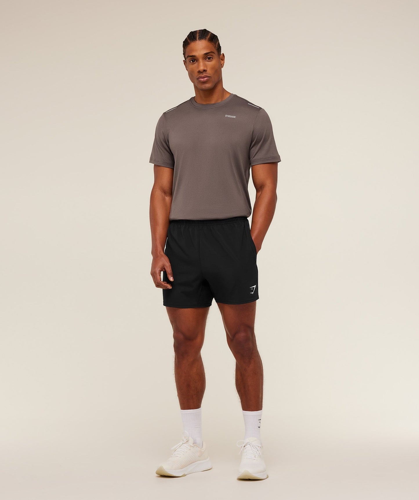 Gymshark Built For More T-Shirt - Cool Brown