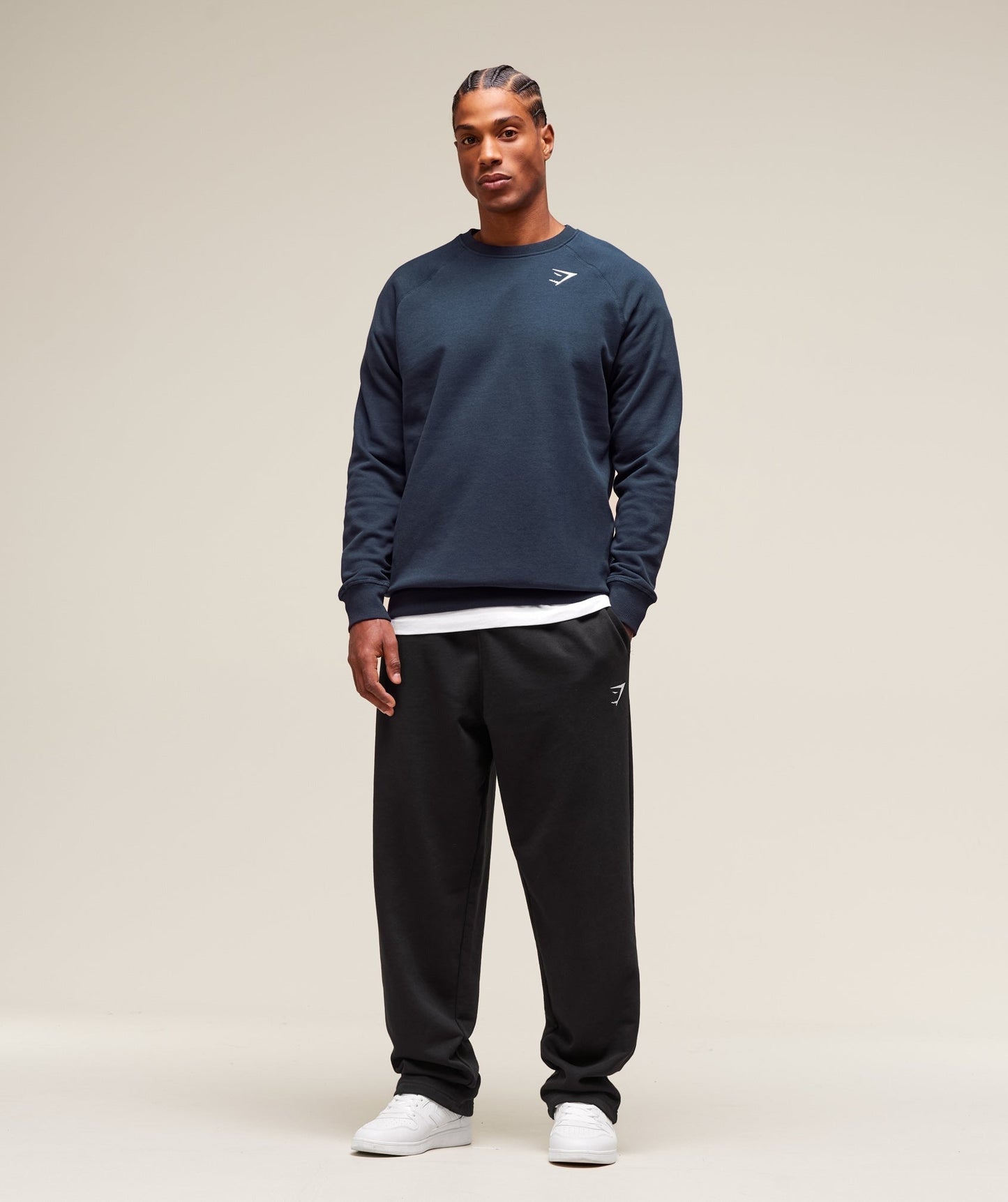Gymshark Crest Sweatshirt - Navy