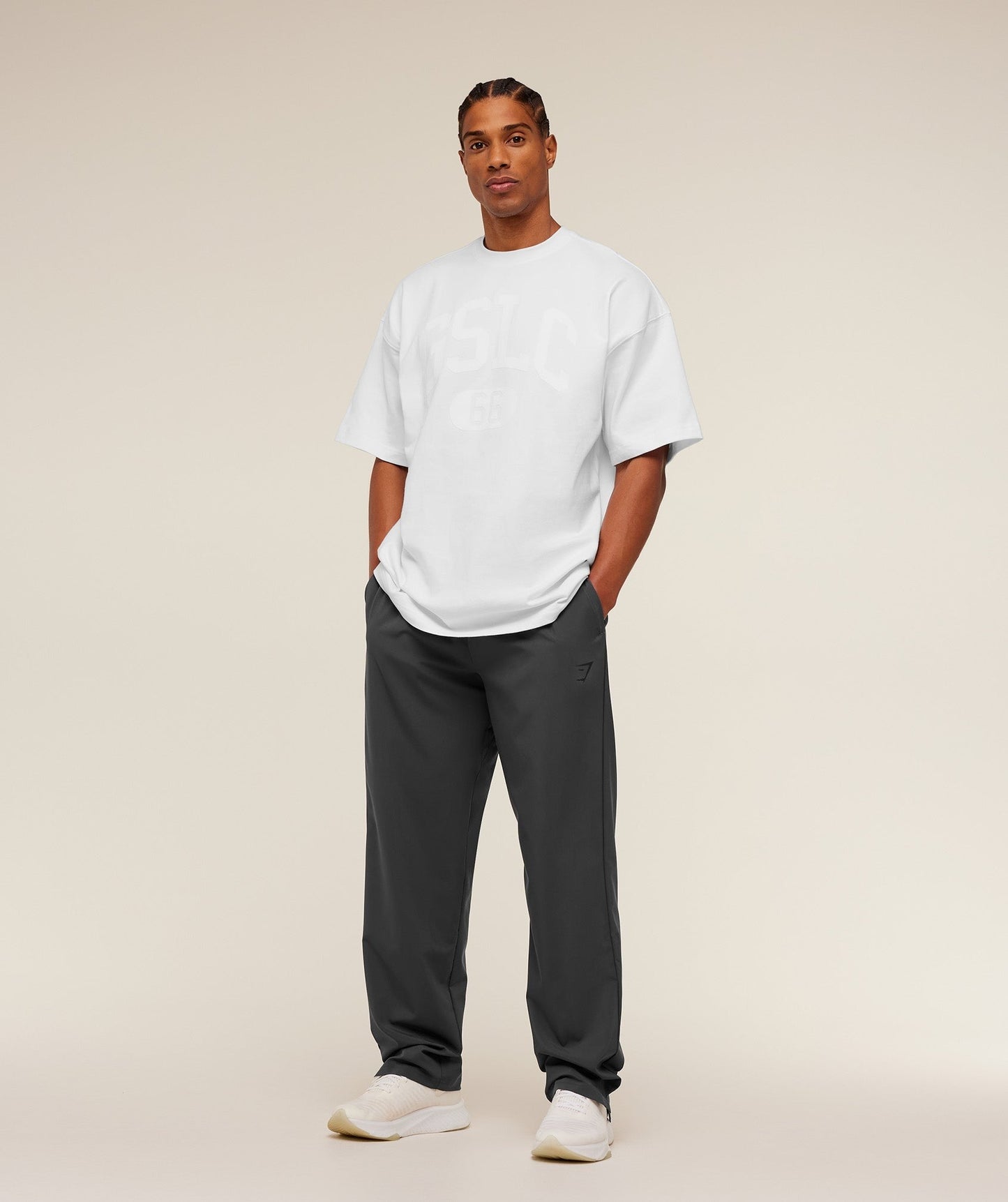 Gymshark Arrival Contrast Pants - Grey/Black