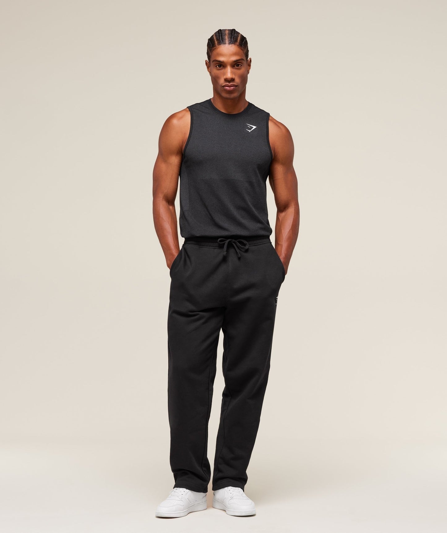Gymshark Vital Tank - Black/Silhouette Grey