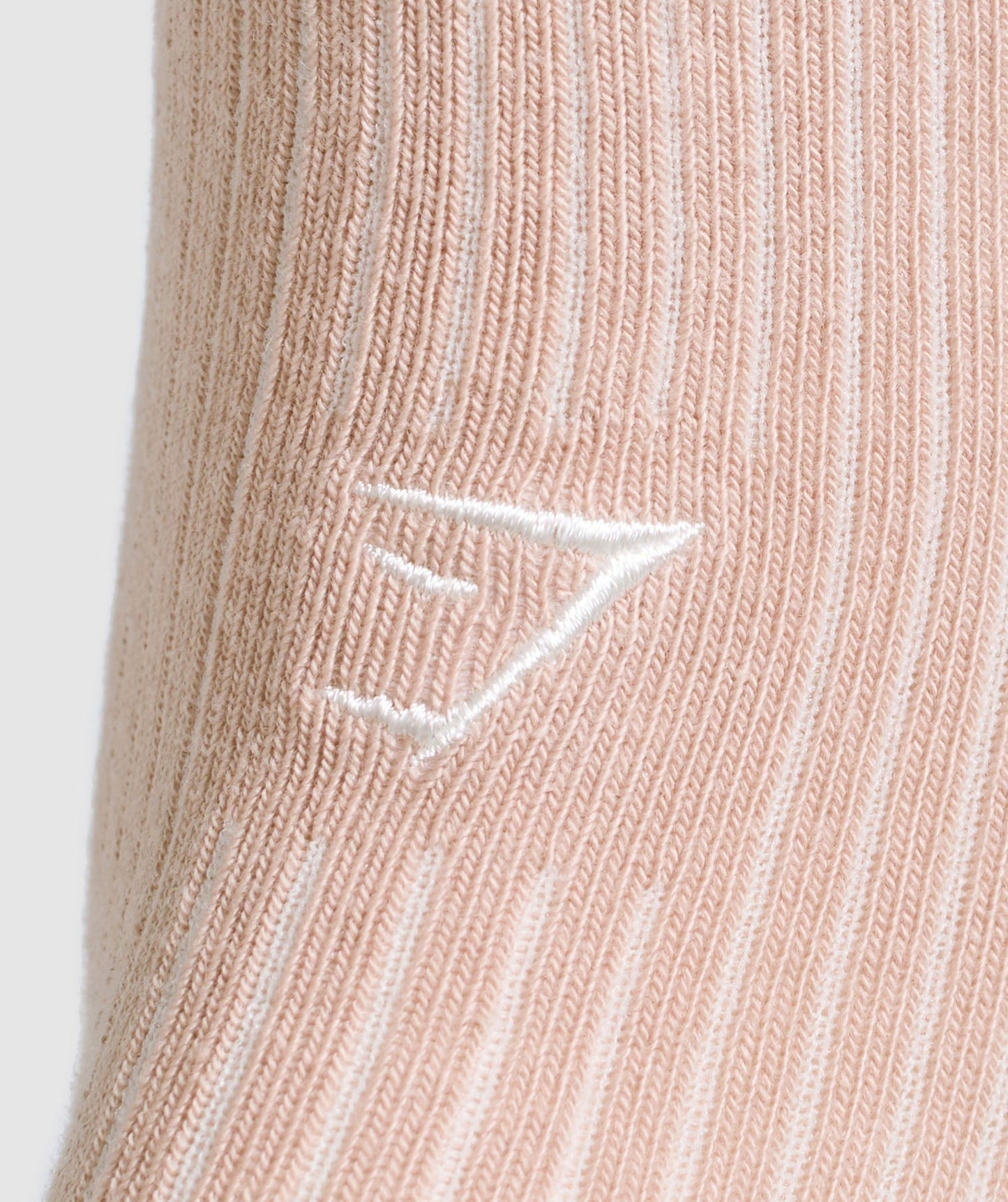 Gymshark Frill Crew Single Sock - Rest Pink/Oat White
