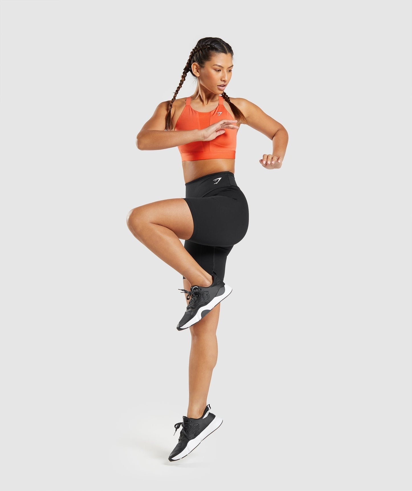 Gymshark Mesh Neckline 2.0 Sports Bra - Papaya Orange
