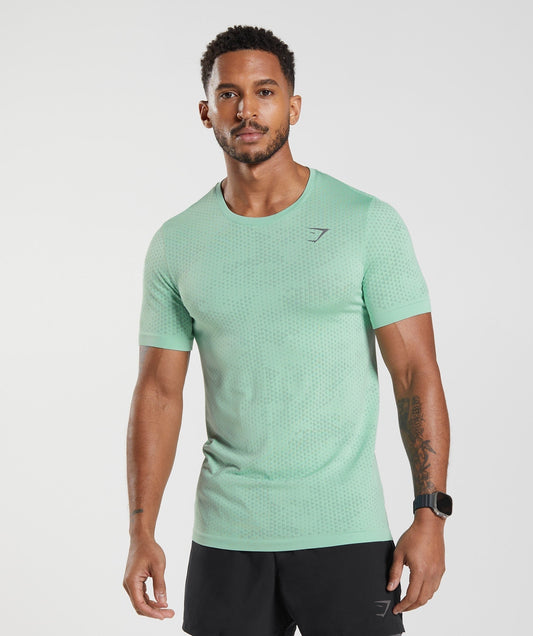 Gymshark Sport Seamless T-Shirt - Pastel Green/Willow Green