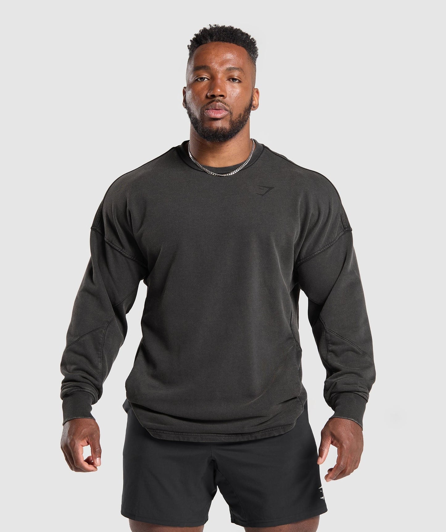 Gymshark Power Washed Crew - Black