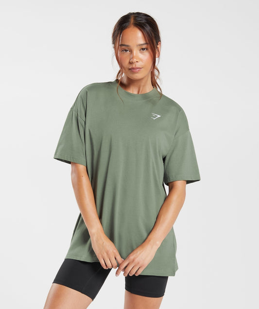 Gymshark Training Oversized T-Shirt - Dusk Green