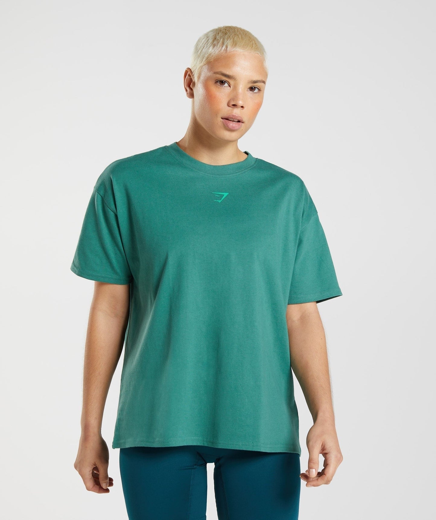 Gymshark Fraction Oversized T-Shirt - Hoya Green