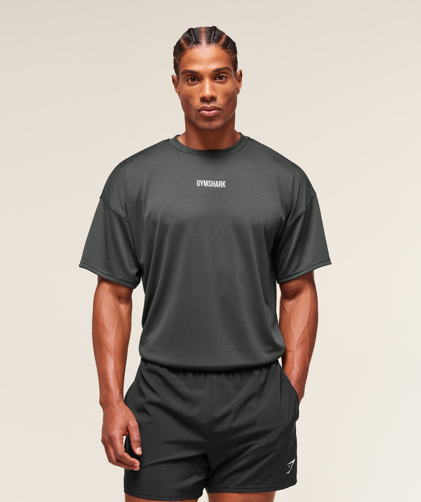 Gymshark Remember Why You Started T-Shirt - Asphalt Grey