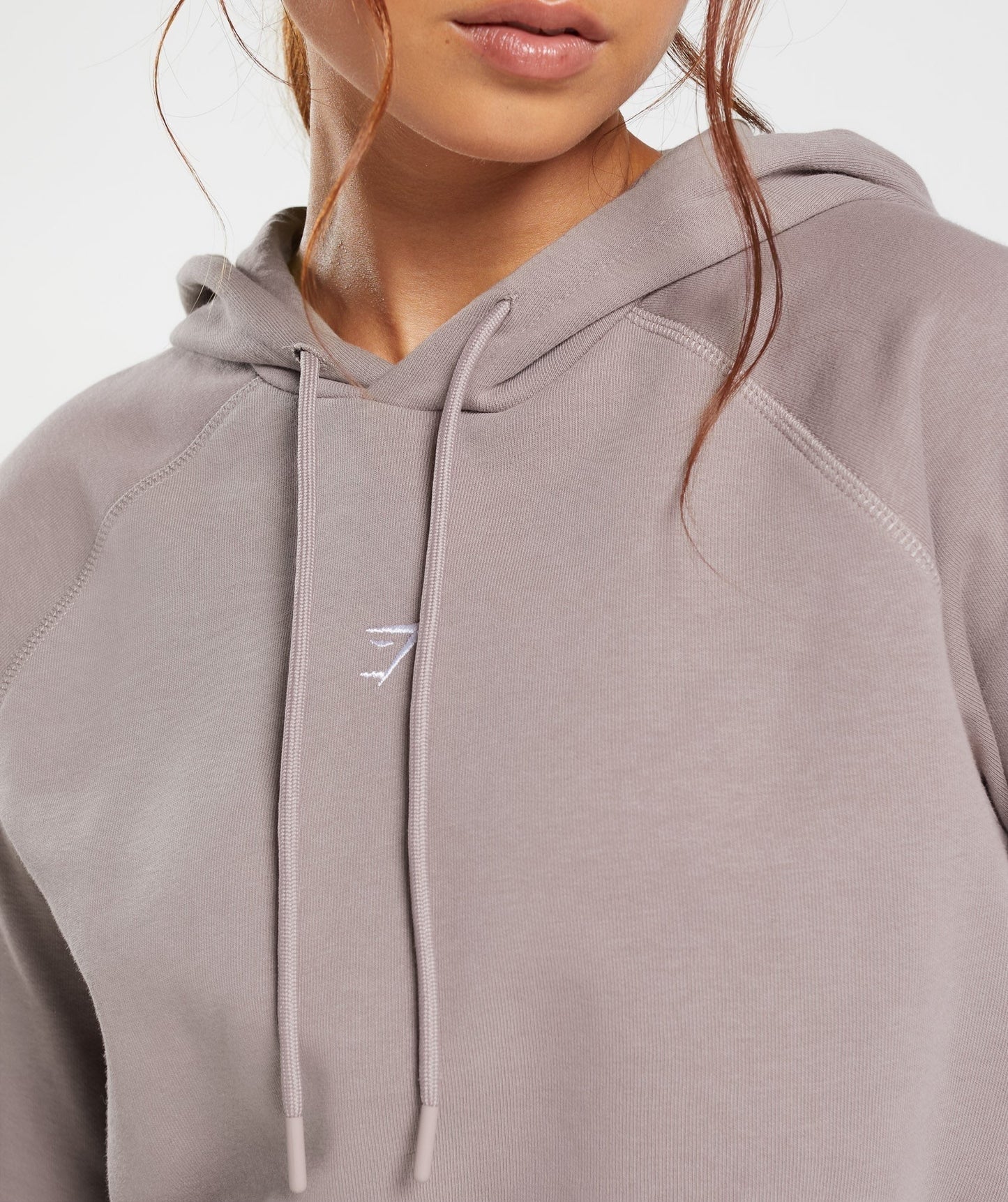 Gymshark Training Crop Hoodie - Washed Mauve